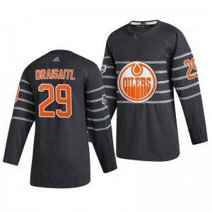 Edmonton Oilers Leon Draisaitl 29 2020 NHL All-Star Game Authentic adidas Gray Jersey - Sale
