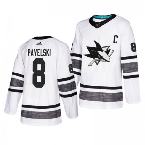 Joe Pavelski Sharks Authentic Pro Parley White 2019 NHL All-Star Game Jersey - Sale