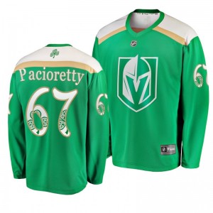 Golden Knights Max Pacioretty 2019 St. Patrick's Day Replica Fanatics Branded Jersey Green - Sale