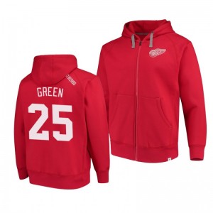 Detroit Red Wings Mike Green Red Indestructible Full-Zip Player Hoodie - Sale