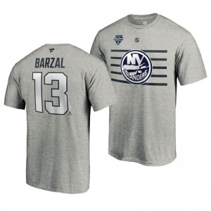 Islanders Mathew Barzal 2020 NHL All-Star Game Steel Name and Number Men's T-shirt - Sale