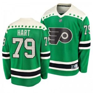 Flyers Carter Hart 2020 St. Patrick's Day Replica Player Green Jersey - Sale