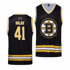 Jaroslav Halak Bruins Black Hockey Home Tank Top - Sale