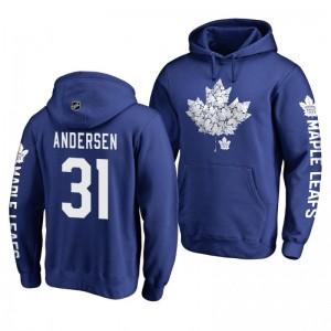 Frederik Andersen Maple Leafs Hometown Collection Royal Pullover Hoodie