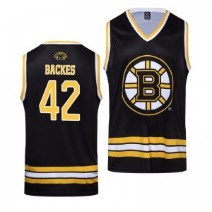 David Backes Bruins Black Hockey Home Tank Top - Sale