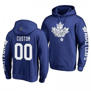 Custom Maple Leafs Hometown Collection Royal Pullover Hoodie
