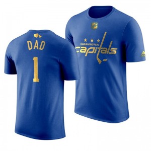 Washington Capitals Dad Capitals Royal T-Shirt - Sale