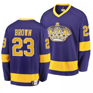 Heritage Throwback Premier Breakaway Kings Dustin Brown Purple Jersey - Sale