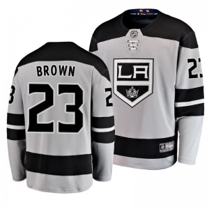 Dustin Brown Kings Breakaway Alternate Gray Jersey - Sale