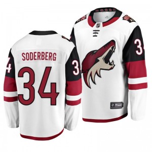 Coyotes Carl Soderberg Breakaway Player White Away Men's Jersey - Sale