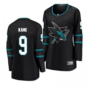 Evander Kane San Jose Sharks Black Breakaway Player Fanatics Branded Alternate Women's Jersey - Sale