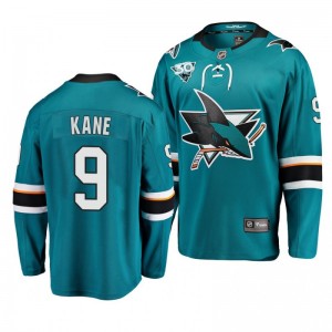 Sharks Evander Kane 2021 Reverse Retro Teal 30th Anniversary Home Jersey - Sale