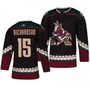 Brad Richardson Coyotes Authentic Throwback Alternate Black Jersey - Sale