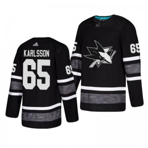 Erik Karlsson Sharks Authentic Pro Parley Black 2019 NHL All-Star Game Jersey - Sale