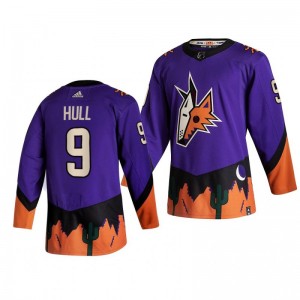 Coyotes Bobby Hull 2021 Reverse Retro Purple Authentic Jersey - Sale