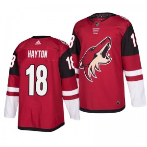 Barrett Hayton Coyotes 2018 Maroon Draft NHL Home Jersey - Sale