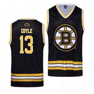 Charlie Coyle Bruins Black Hockey Home Tank Top - Sale