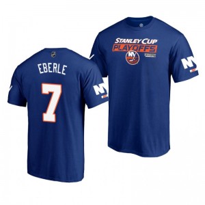 2019 Stanley Cup Playoffs New York Islanders Jordan Eberle Royal Bound Body Checking T-Shirt - Sale