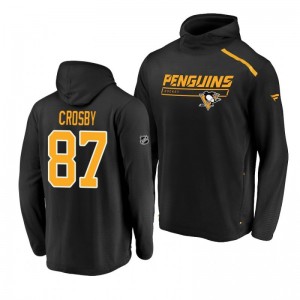 Pittsburgh Penguins Sidney Crosby Rinkside Transitional authentic pro Black Hoodie - Sale