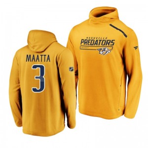 Pittsburgh Penguins Olli Maatta Rinkside Transitional authentic pro Gold Hoodie - Sale