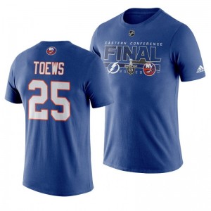 2020 Stanley Cup Playoffs Islanders Devon Toews Royal Eastern Conference Final Matchup T-Shirt - Sale