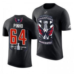 2018 Stanley Cup Champions Brian Pinho Capitals Black Men's T-Shirt - Sale