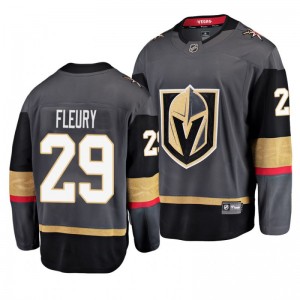 Golden Knights Marc-Andre Fleury Gray Home Breakaway Player Jersey - Sale