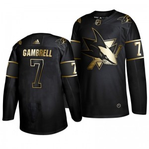Dylan Gambrell Sharks 2019 Golden Edition Authentic Adidas Jersey - Black - Sale