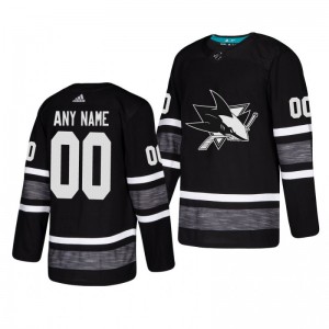 Custom Sharks Authentic Pro Parley Black 2019 NHL All-Star Game Jersey - Sale