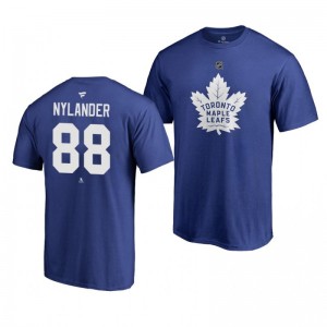 William Nylander Maple Leafs Blue Authentic Stack T-Shirt - Sale