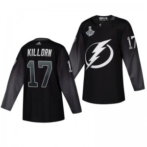 Alex Killorn Lightning 2020 Stanley Cup Champions Jersey Black Alternate Authentic - Sale