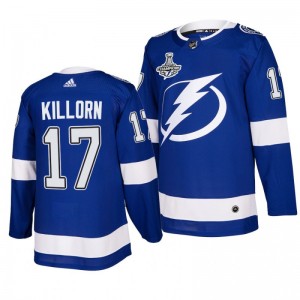 Alex Killorn Lightning 2020 Stanley Cup Champions Jersey Blue Authentic Home - Sale