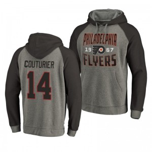 Sean Couturier Flyers Timeless Collection Ash Antique Stack Hoodie - Sale