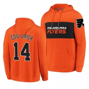 Flyers Sean Couturier Classics Faux Cashmere Pullover Orange Hoodie - Sale