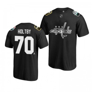 Capitals Braden Holtby Black 2019 NHL All-Star T-shirt - Sale