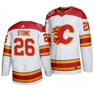 Michael Stone Flames White 2019-20 Heritage Authentic Jersey - Sale