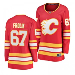 Women's Red Flames Michael Frolik Fanatics Breakaway Player Alternate Jersey - Sale