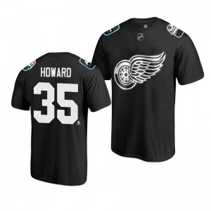 Red Wings Jimmy Howard Black 2019 NHL All-Star T-shirt - Sale