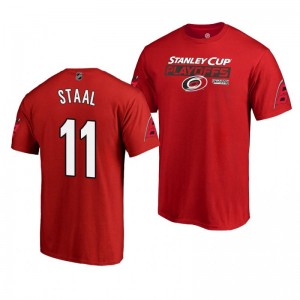 Hurricanes Jordan Staal 2019 Stanley Cup Playoffs Bound Body Checking T-Shirt Red - Sale