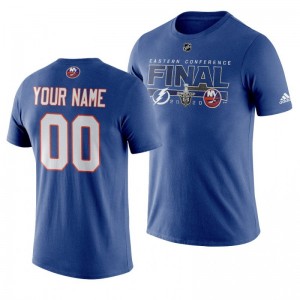 2020 Stanley Cup Playoffs Islanders Custom Royal Eastern Conference Final Matchup T-Shirt - Sale