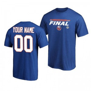 2020 Stanley Cup Playoffs Islanders Custom Royal Eastern Conference Final Bound Overdrive T-Shirt - Sale