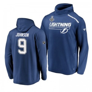 Lightning 2020 Stanley Cup Final Tyler Johnson Blue Authentic Pro Rinkside Transitional Hoodie - Sale