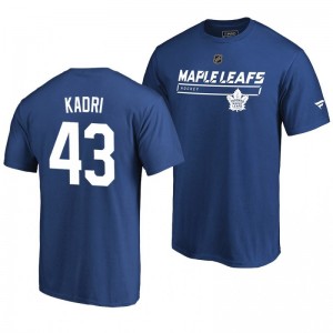 Toronto Maple Leafs Nazem Kadri Blue Rinkside Collection Prime Authentic Pro T-shirt - Sale