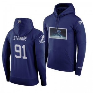 Tampa Bay Lightning Steven Stamkos Graphic Print NHL All-Star Blue Hoodie - Sale