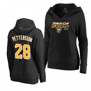 Marcus Pettersson Pittsburgh Penguins 2019 Stanley Cup Playoffs Bound Body Checking Pullover Women's Black Hoodie - Sale