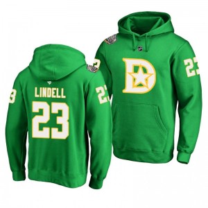 Stars Esa Lindell 2020 Winter Classic Pullover Kelly Green Hoodie - Sale