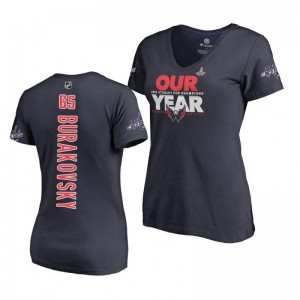 2018 Stanley Cup Champions Andre Burakovsky Capitals Navy Our Year Women's T-Shirt - Sale