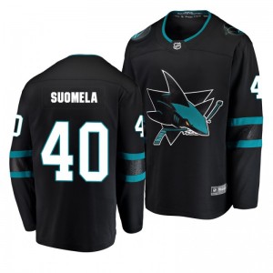 Antti Suomela Sharks 2019 Alternate Breakaway Player Jersey - Black - Sale