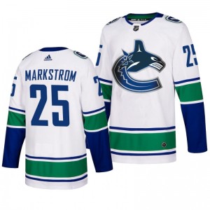 Jacob Markstrom Canucks Authentic adidas Away White Jersey - Sale