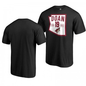 Arizona Coyotes Shane Doan Men's Black Retirement State Fill Fanatics Branded T-Shirt - Sale